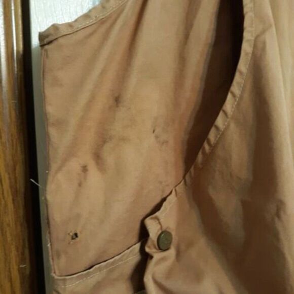 Vintage Mens Sz Large 10X Hunting Vest Dark Tan Chest 42-44 - Picture 6 of 11